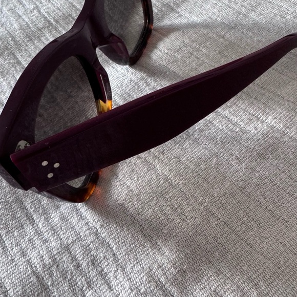 Celine Burgundy/Tortoise Catherine Sunglasses - Picture 2 of 3